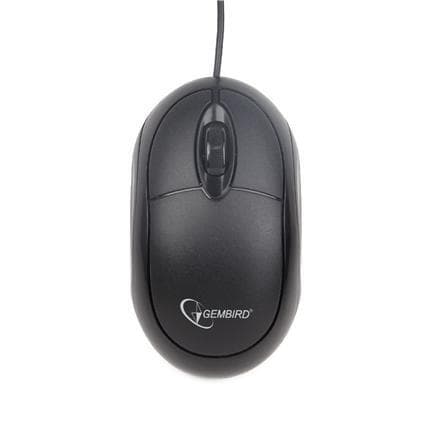 Gembird MUS-U-01 Wired, optisk USB-mus, svart