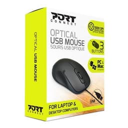 PORT DESIGNS PRO Mouse 900400-P Svart, optisk USB-mus