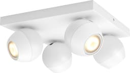 Philips Hue Buckram spotlys 4x5W (hvit)