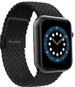 Puro Apple Watch 44-49mm Loop klokkereim (sort)
