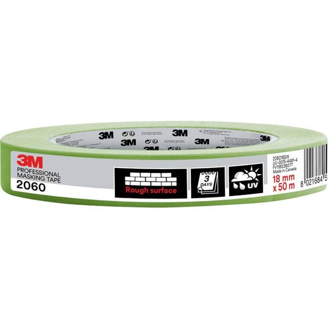 3M PT206018 Målartejp 3M™ 2060 Ljusgrön (L x B) 50 m x