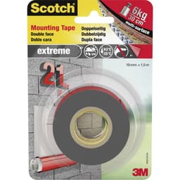3M 40021915# Monteringsband Scotch® Grå (L x B) 1.5 m x 19 mm 1 st