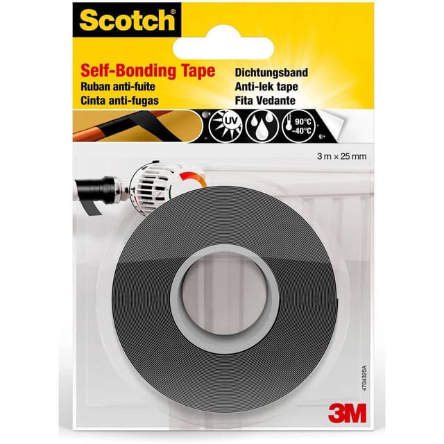 3M 4704 Repareringstejp Svart (L x B) 3 m x 25 mm 1 st