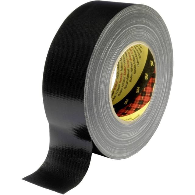 3M 389S50 Tygtejp 389 Svart (L x B) 50 m x 50 mm 1 st