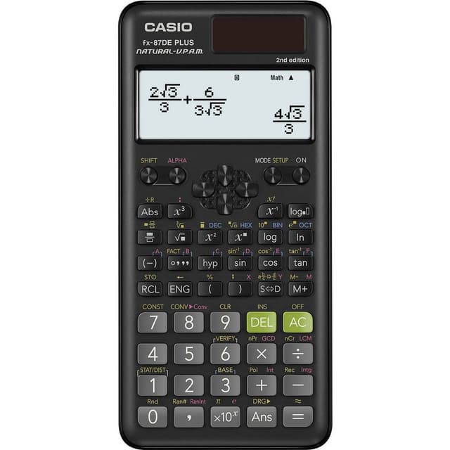 Casio FX-87DEPLUS-2 Tekniskt vetenskapsdator Svart