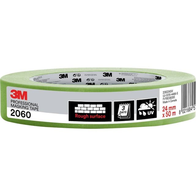 3M PT206024 Målartejp 3M™ 2060 Ljusgrön (L x B) 50 m x