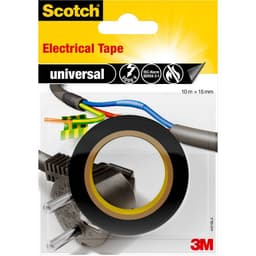 3M universal 4401BLA Isoleringstejp Scotch® Svart (L x B) 10 m x 15 mm 1 st