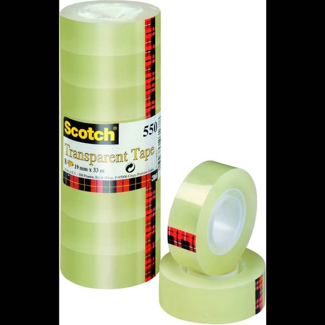 3M 5501933 5501933 Tejp Scotch® 550 Transparent (L x B)