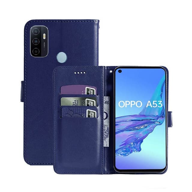 Lompakkokotelo 3-kortti Oppo A53 4G  - tumma