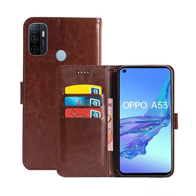 Mobilplånbok 3-kort Oppo A53 4G  - Brun