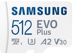 Samsung EVO Plus micro SD muistikortti (512 GB)