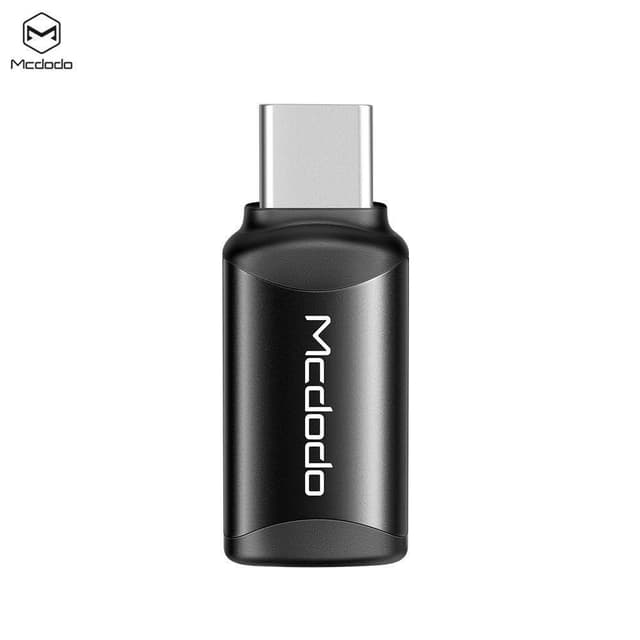 Mcdodo adapter OT-7700 Lightning till USB C svart laddning och synkning