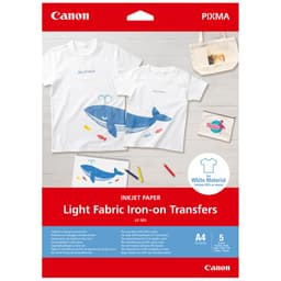 Canon LF-101 A4 siirtokuvapaperi vaaleille tekstiileille (5 sivua)