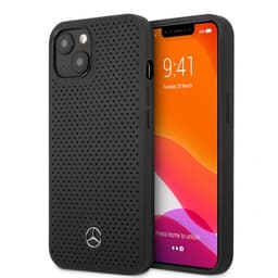 Mercedes Benz iPhone 13 Skal Logo Perforerad Svart