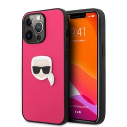Karl Lagerfeld iPhone 13 Pro Max Kuori Metal Logo Vaaleanpunainen