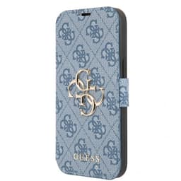 Guess iPhone 13 Mini Etui Metal Logo Blå
