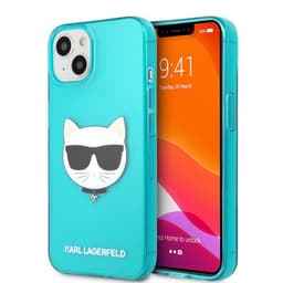 Karl Lagerfeld iPhone 13 Mini Cover Fluo Blå