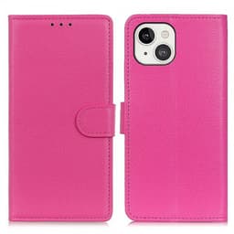 Nordic Covers iPhone 13 Kotelo Litchi Magenta