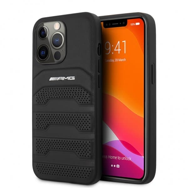 AMG iPhone 13 Pro Max Skal Perforerad Svart