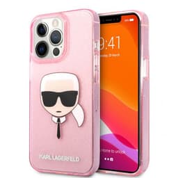 Karl Lagerfeld iPhone 13 Pro Max Skal Full Glitter Rosa