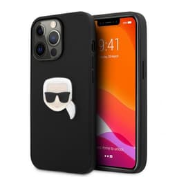 Karl Lagerfeld iPhone 13 Pro Max Kuori Metal Logo Musta