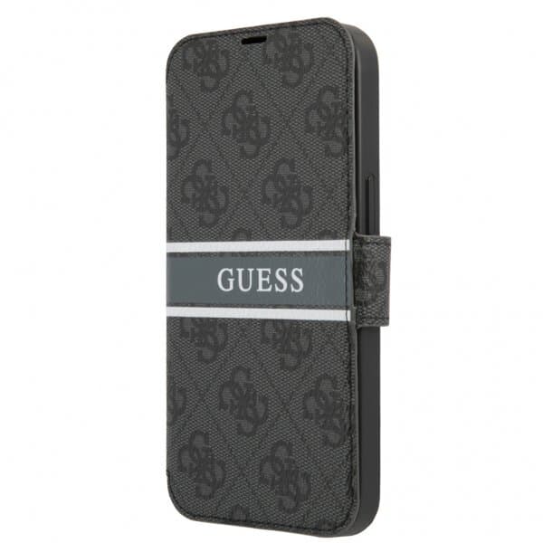 Guess iPhone 13 Mini Fodral Printed Stripe Grå