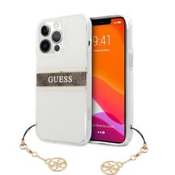 Guess iPhone 13 Pro Cover Stripe Charm Brun