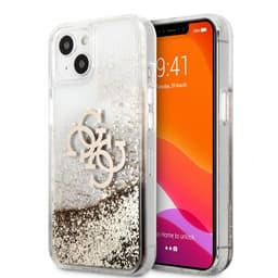 Guess iPhone 13 Kuori Liquid Glitter Kulta