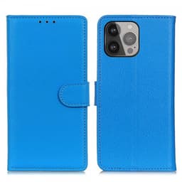 Nordic Covers iPhone 13 Pro Max Fodral Litchi Blå