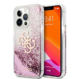 Guess iPhone 13 Pro Kuori Liquid Glitter Vaaleanpunainen