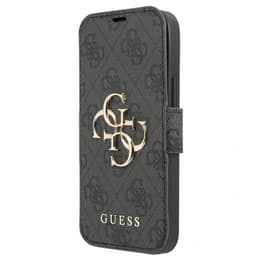 Guess iPhone 13 Mini Fodral Metal Logo Grå