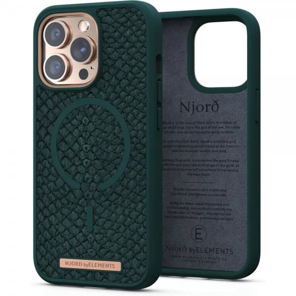 Njord by Elements iPhone 13 Pro Max Cover Salmon Series Grøn