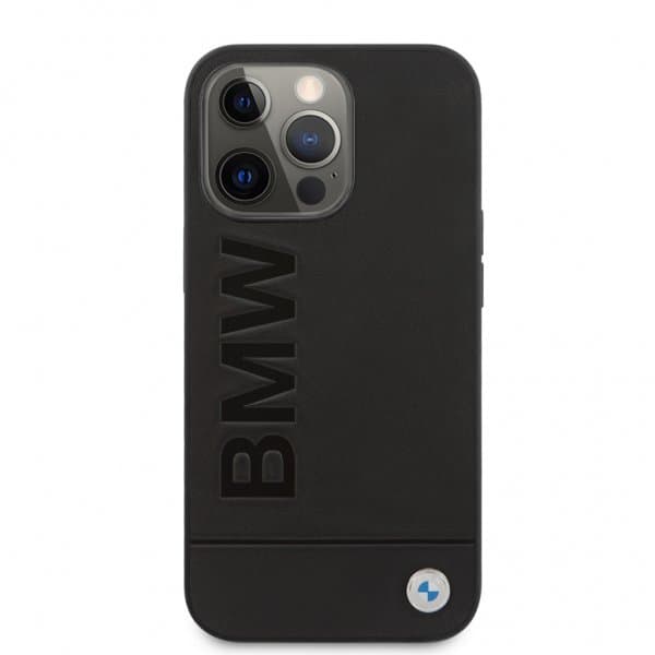 BMW iPhone 13 Pro Max Deksel Hot Stamp Metal Logo Svart - Elkjøp