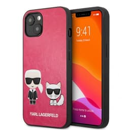 Karl Lagerfeld iPhone 13 Kuori Karl & Choupette Embossed Fuschia
