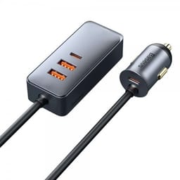 Baseus Autolaturi Share Together 120W 2 USB-A & 2 USB-C Musta
