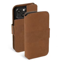 Krusell iPhone 13 Fodral Leather PhoneWallet Cognac