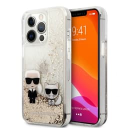 Karl Lagerfeld iPhone 13 Pro Max Kuori Liquid Glitter Kulta
