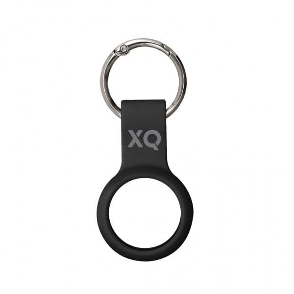 XQISIT AirTag Hållare Silicone Case Svart