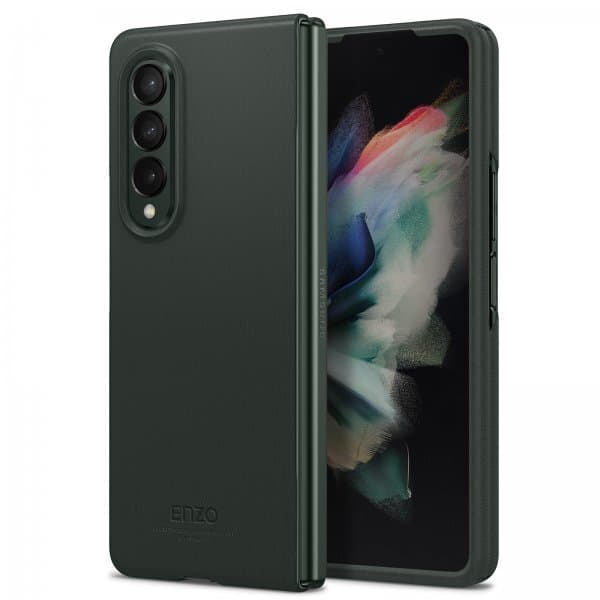 Spigen Samsung Galaxy Z Fold3 Kuori Enzo Classic Green