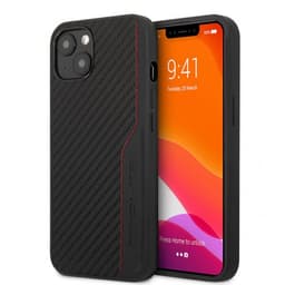 AMG iPhone 13 Kuori Carbon Effect Stitching Musta