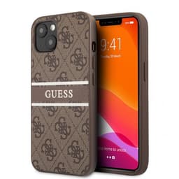 Guess iPhone 13 Kuori Printed Stripe Ruskea