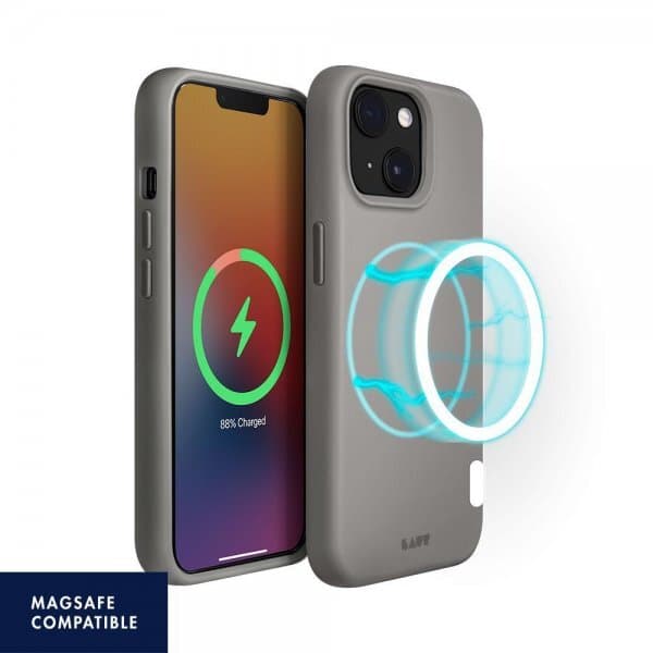 LAUT iPhone 13 Kuori Huex MagSafe Fog Grey