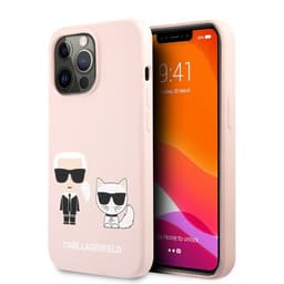 Karl Lagerfeld iPhone 13 Pro Cover Karl & Choupette Ljusrosa