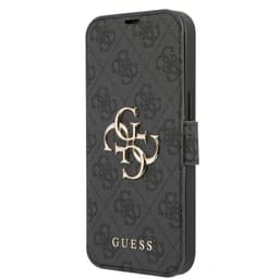 Guess iPhone 13 Kotelo Metal Logo Harmaa