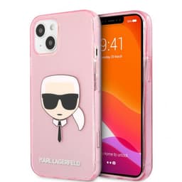 Karl Lagerfeld iPhone 13 Mini Cover Full Glitter Lyserød
