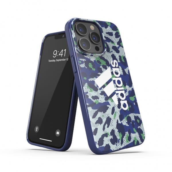Adidas iPhone 13 Pro Deksel Snap Case Leopard Bold Blue