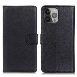 Nordic Covers iPhone 13 Pro Max Fodral Litchi Raven Black