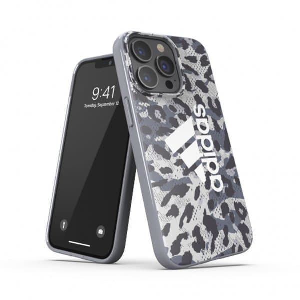 Adidas iPhone 13 Pro Deksel Snap Case Leopard Grå