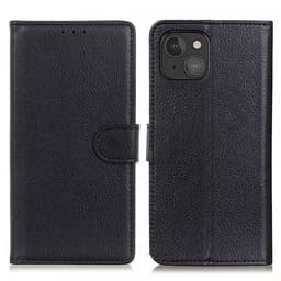 Nordic Covers iPhone 13 Mini Kotelo Litchi Raven Black