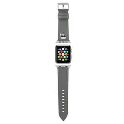 Karl Lagerfeld Apple Watch 42/44/45mm/Apple Watch Ultra Armband Saffiano Silver